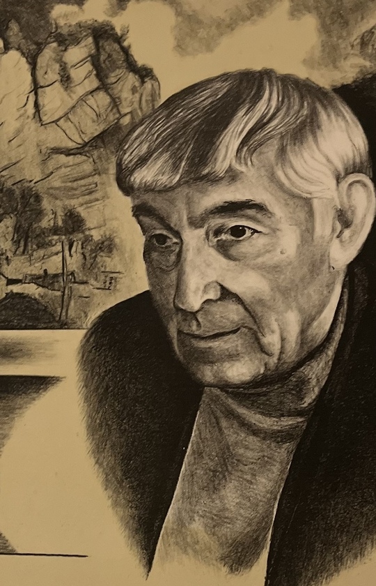 Портрет «Ш. Арсанукаев» Автор: Эльмирзаев Сайд-Эми Юнусович.