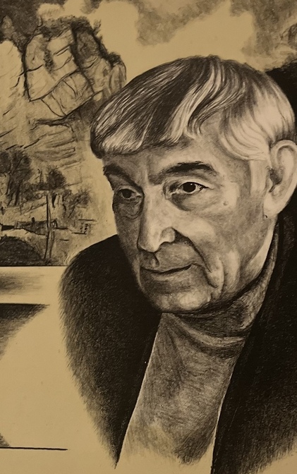 Портрет «Ш. Арсанукаев» Автор: Эльмирзаев Сайд-Эми Юнусович.