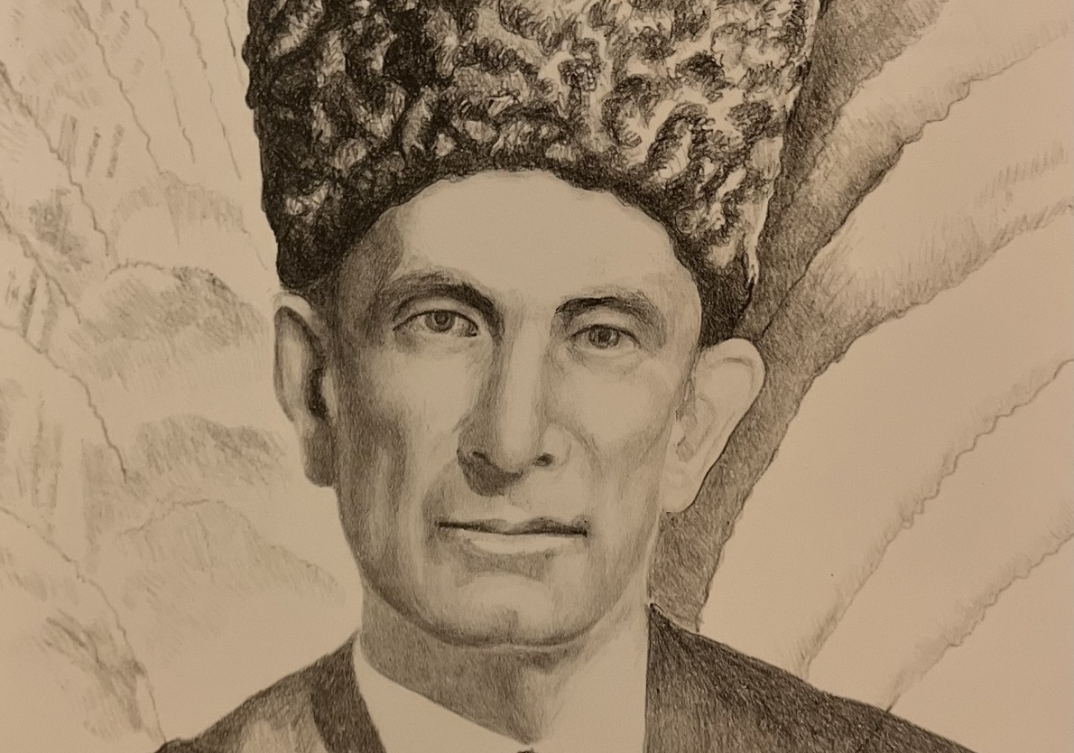 Портрет «У. Димаев» Автор: Эльмирзаев Саид-Эми Юнусович